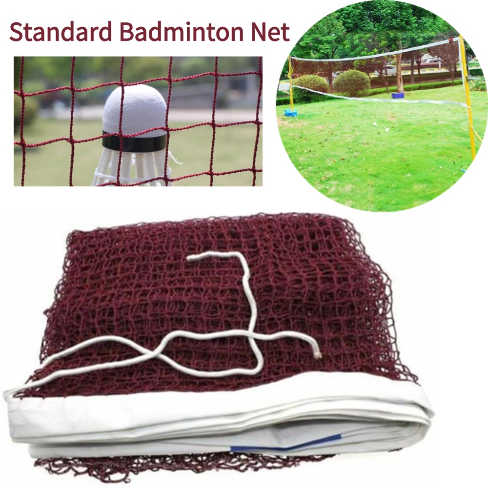 Badminton Court - プロ仕様のシンプルで持ち運び可能な折りたたみ式スポーツトレーニング標準バドミントンネット屋外テニスネットシャトルコックメッシュエクササイズ