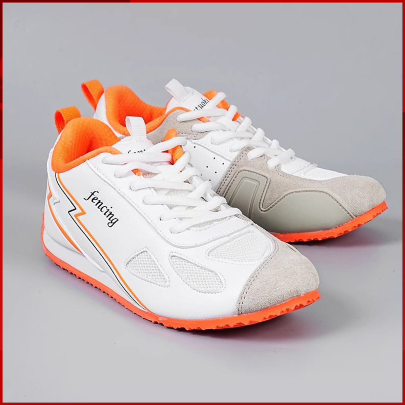 Badminton Court - 2025年ニューキッドフェンシングシューズ レディース スエードPUレザー フェンサースニーカー 滑り止め サイズ34-38