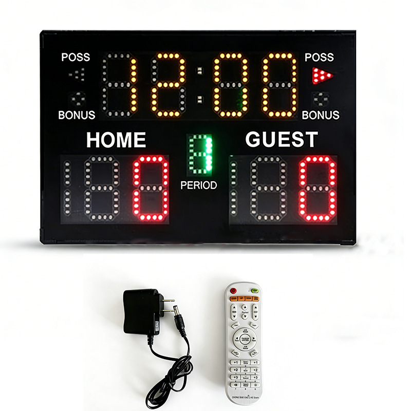 Badminton Score Counter - ポータブル充電式電子スコアタイマー（バスケットボール、バドミントン、サッカー、クロスボーダースポーツ用スコアカウンター）