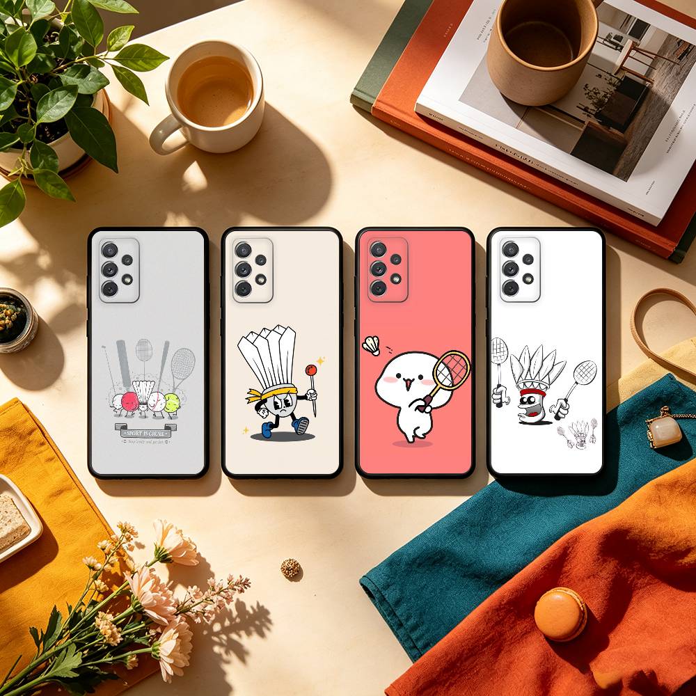 S-Sport B-バドミントンイラスト付きスマホケース、S - Badminton Logo のレビューと価格