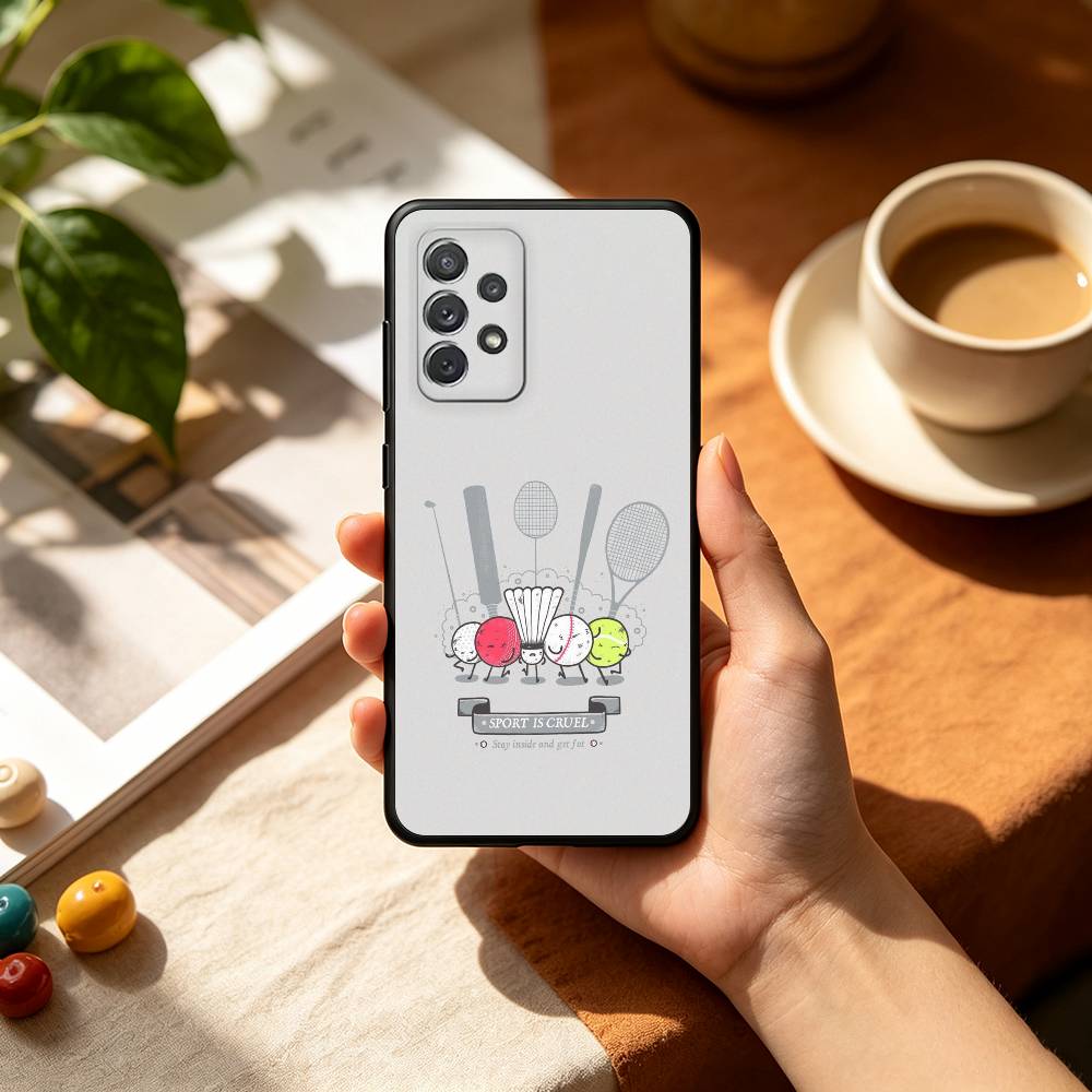 S-Sport B-バドミントンイラスト付きスマホケース、S - Badminton Logo のレビューと価格