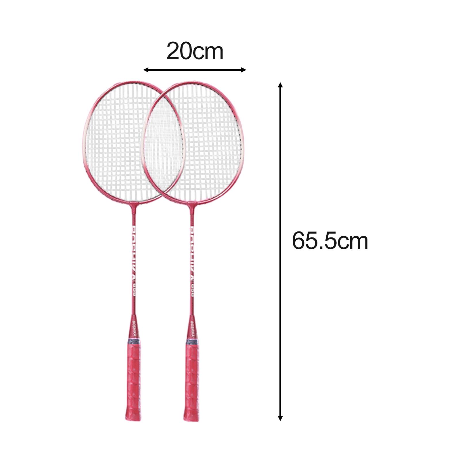 2x バドミントンラケットセット アスリート向け トレーニン - Badminton Junior のレビューと価格
