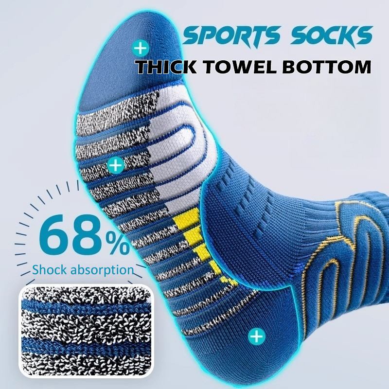 2 ペアプロフェッショナルランニングマラソンソックス男性大き - Badminton Court のレビューと価格