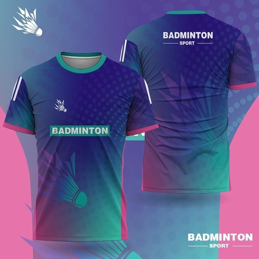 メンズバドミントンウェア グラデーション 3D プリント バ - Badminton Logo のレビューと価格