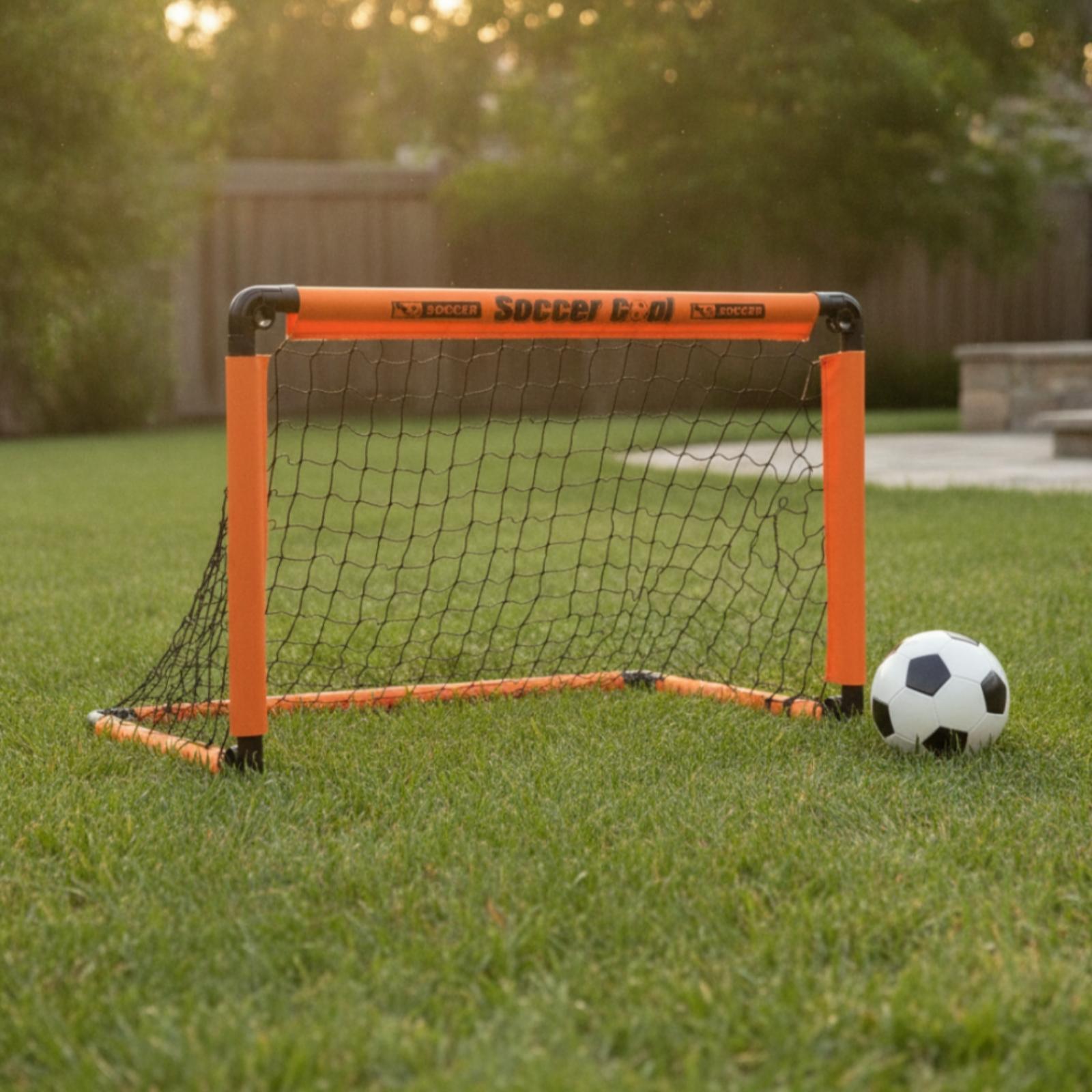 子供用ポータブル折りたたみ式サッカーゴール、ミニネットトレー - Training Net Mini のレビューと価格